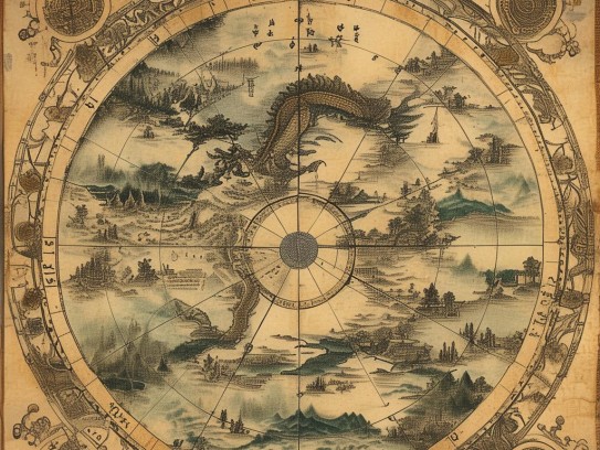 风水宝地横龙结地图,龙脉蜿蜒藏玄机 横龙结地显灵秀—解码风水宝地横龙结地图的文化密码