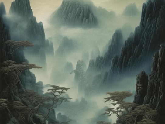 横龙鬼山图详解,横龙鬼山图详解，宋画鬼魅美学的巅峰密码