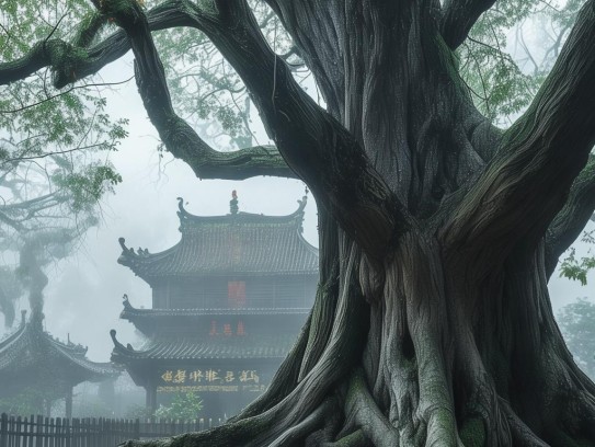 阴宅旁边的树的讲究,风水禁忌与现实考量，阴宅旁树木的千年讲究