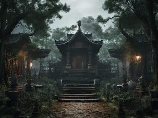 阴宅在庙后面的风水,庙后阴宅风水探秘，神灵庇护还是煞气冲撞？