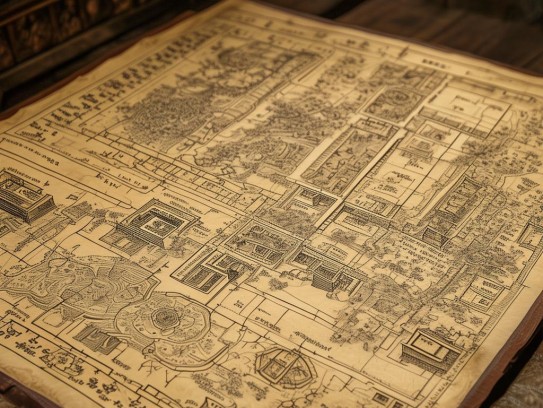 阴宅房份方位图,揭秘阴宅风水中的房份方位图，传统堪舆智慧的现代解读