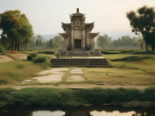 平原怎么选坟地的朝向,平原地区坟地朝向选择考，风水哲学与地理环境的文化融合