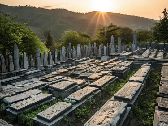墓地坐西南向东北好吗,坐西南朝东北，墓地朝向的风水考量与现实启示