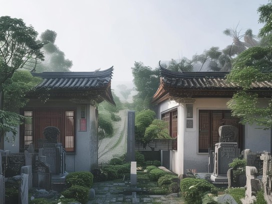 阴宅与阳宅区别在哪里,风水哲学中的生命场域，阴宅与阳宅的文化密码与功能辨析