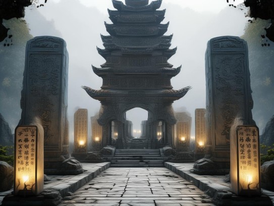 阴宅风水口诀和详细解释图片,阴宅风水口诀全解析，十大口诀与深层含义图解