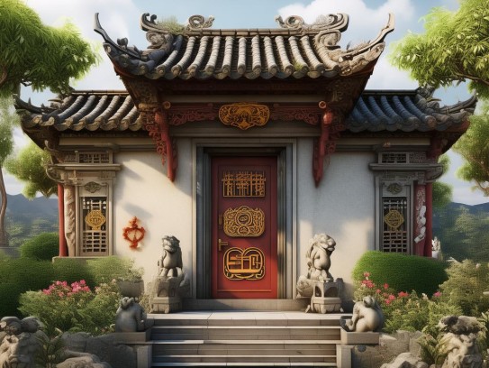 阳宅风水开门方向,阳宅风水开门方向吉凶解析，古籍妙用与现代生活的五行平衡之道