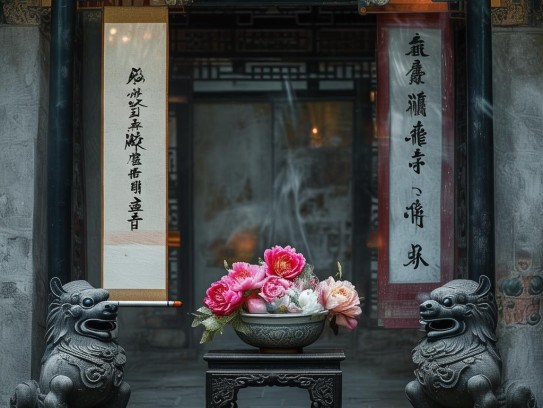 阴宅门口摆放什么好一点,阴宅门口摆放什么好一点？从风水到传统文化的解谜指南