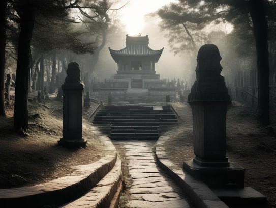 绝向墓流右倒左,绝向墓流右倒左，古代风水学中的生死玄机与时空隐喻