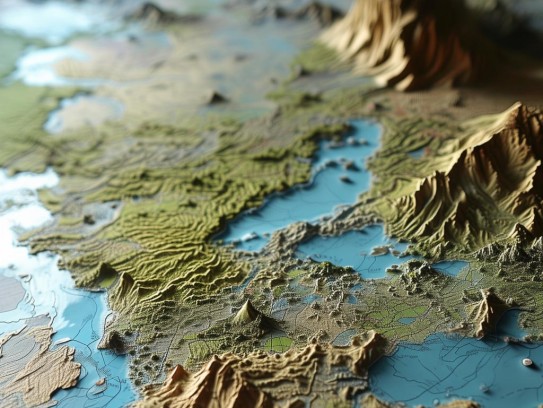头枕山脚蹬川地形图,枕山蹬川，解码地形图背后的人地共生密码