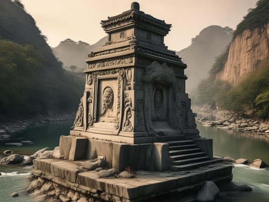 头枕高山脚蹬水的坟墓,山水相守处，生死通幽途—解读中国传统墓葬文化中的天人合一密码