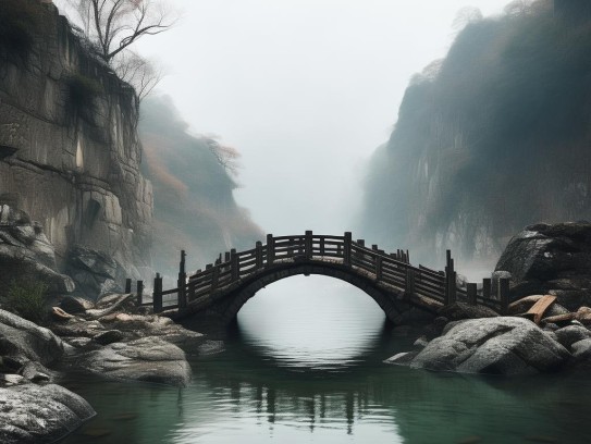风水上阴宅脚蹬桥,龙脉之枢，生死之界，论阴宅脚蹬桥风水意象中的文化密码