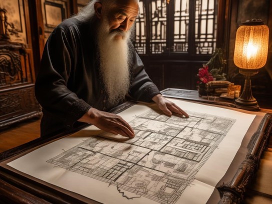 找风水大师看户型图,户型风水探秘，古老智慧如何塑造现代居住之道？