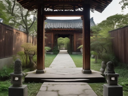 门口有一条路正对大门,门对直路，穿越千年的风水禁忌与现代人居反思