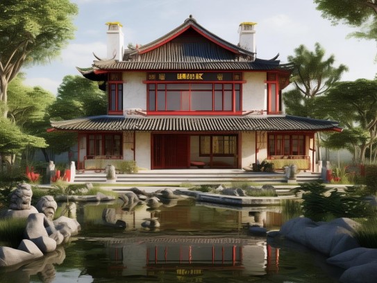 坐北朝南自建房最佳风水设计图—和谐人居的秘诀,坐北朝南自建房最佳风水设计图