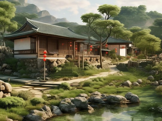 农村住宅风水图解析，和谐人居的智慧,农村住宅风水图解析