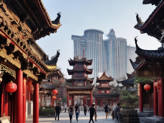 成都天府广场风水布局，古韵今风交相辉映的都市建筑奇观,成都天府广场风水布局